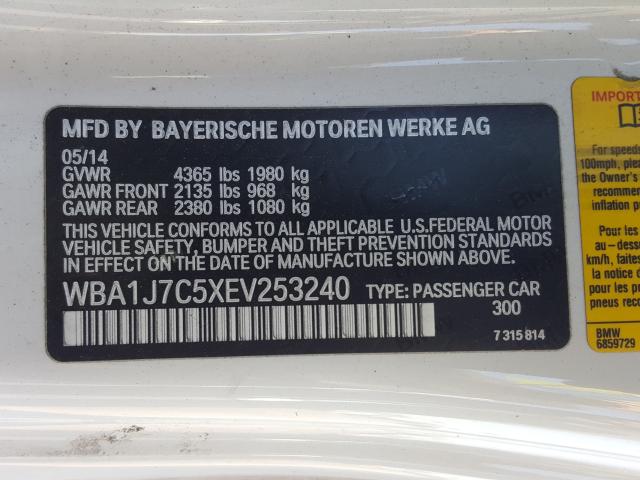 Photo 9 VIN: WBA1J7C5XEV253240 - BMW M235I 