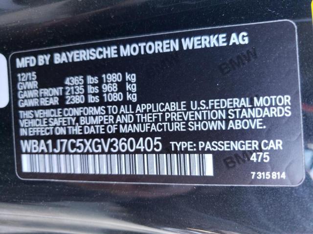 Photo 11 VIN: WBA1J7C5XGV360405 - BMW M235I 