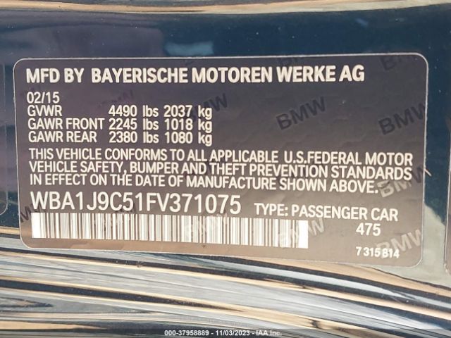 Photo 8 VIN: WBA1J9C51FV371075 - BMW M235I 