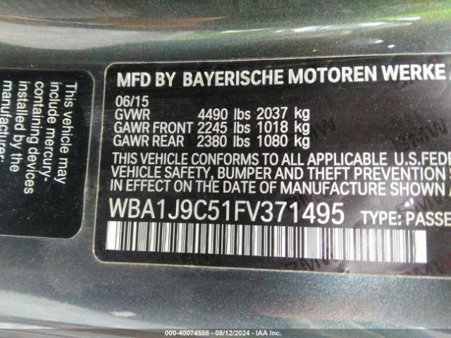 Photo 8 VIN: WBA1J9C51FV371495 - BMW M235I 