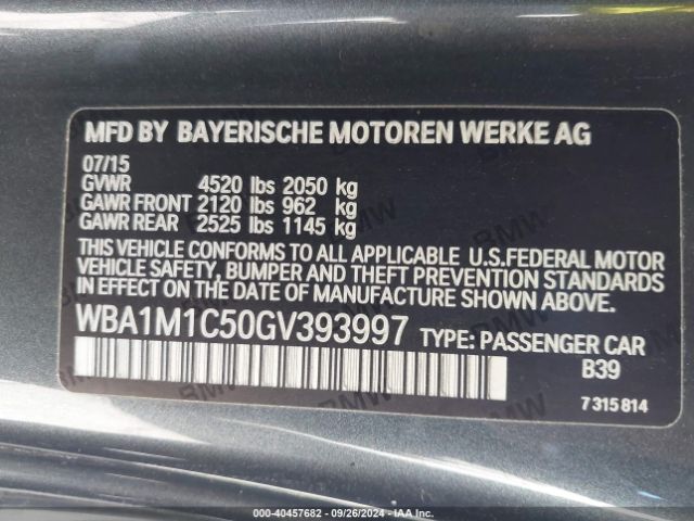 Photo 8 VIN: WBA1M1C50GV393997 - BMW M235I 