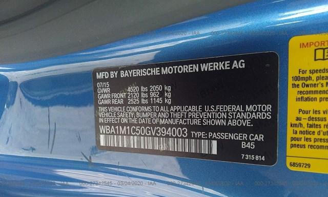 Photo 8 VIN: WBA1M1C50GV394003 - BMW M235I 