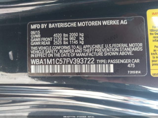 Photo 8 VIN: WBA1M1C57FV393722 - BMW M235I 