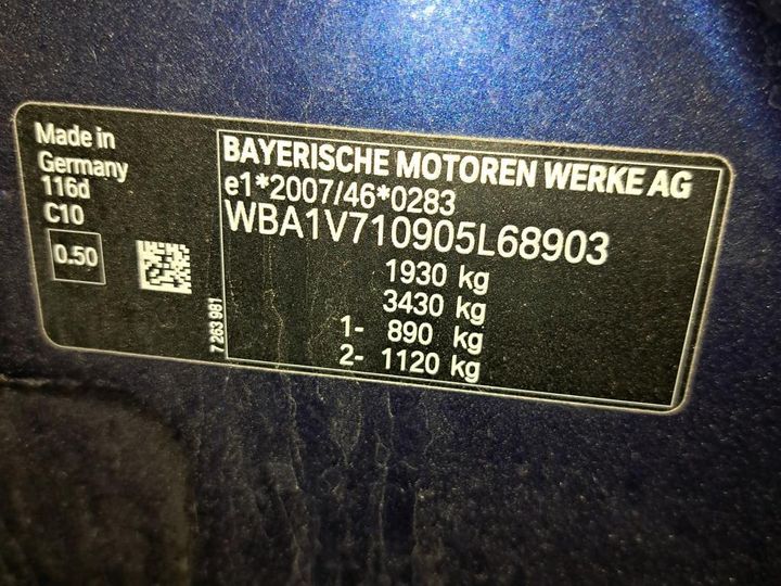 Photo 23 VIN: WBA1V710905L68903 - BMW SERIE 1 