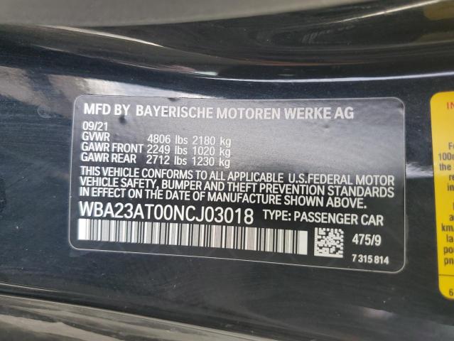 Photo 12 VIN: WBA23AT00NCJ03018 - BMW 430I 