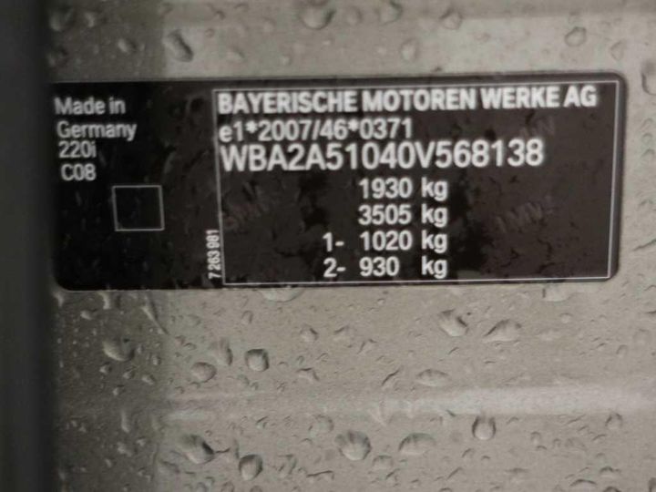 Photo 15 VIN: WBA2A51040V568138 - BMW BMW 2 SERIES 