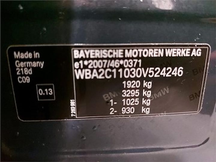 Photo 12 VIN: WBA2C11030V524246 - BMW 2 ACTIVE TOURER DIESEL 