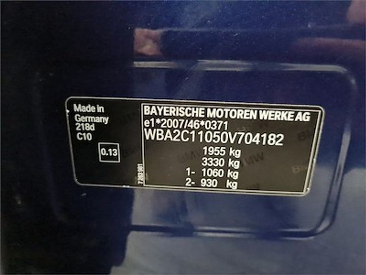 Photo 11 VIN: WBA2C11050V704182 - BMW 2 ACTIVE TOURER DIESEL 