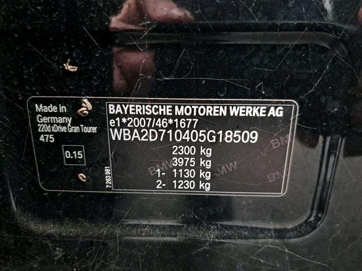 Photo 7 VIN: WBA2D710405G18509 - BMW SERIE 2 GRAN TOURER 