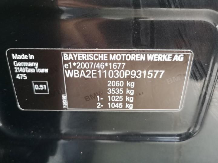 Photo 14 VIN: WBA2E11030P931577 - BMW SRIE 2 GRAN TOURER 