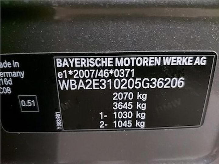 Photo 11 VIN: WBA2E310205G36206 - BMW 2 GRAN TOURER DIESEL 