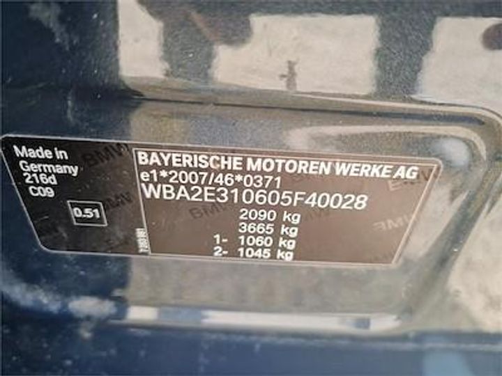 Photo 12 VIN: WBA2E310605F40028 - BMW 2 GRAN TOURER DIESEL 