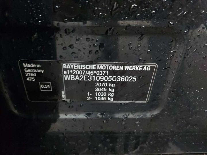 Photo 32 VIN: WBA2E310905G36025 - BMW 216D 