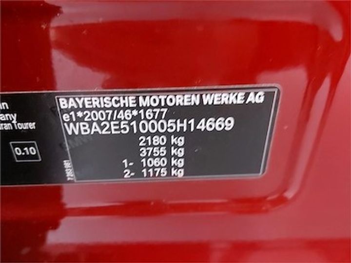 Photo 11 VIN: WBA2E510005H14669 - BMW 2 GRAN TOURER DIESEL 