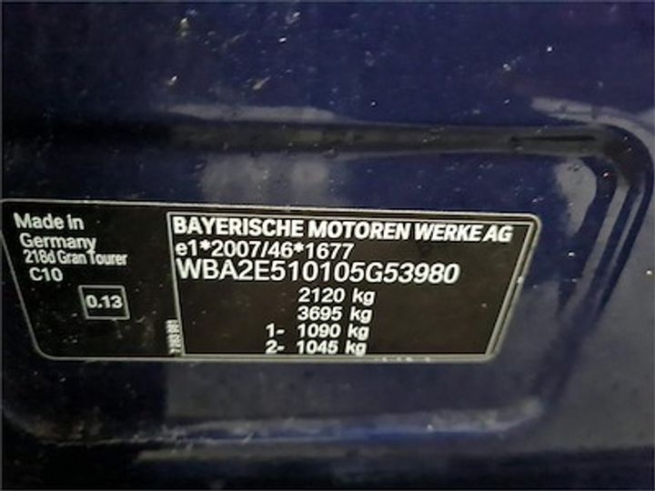 Photo 11 VIN: WBA2E510105G53980 - BMW 2 GRAN TOURER DIESEL 