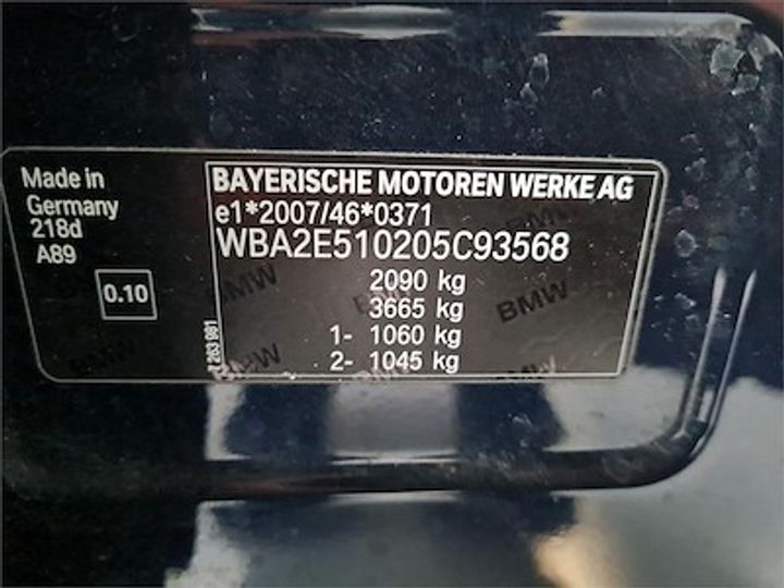 Photo 11 VIN: WBA2E510205C93568 - BMW 2 GRAN TOURER DIESEL 