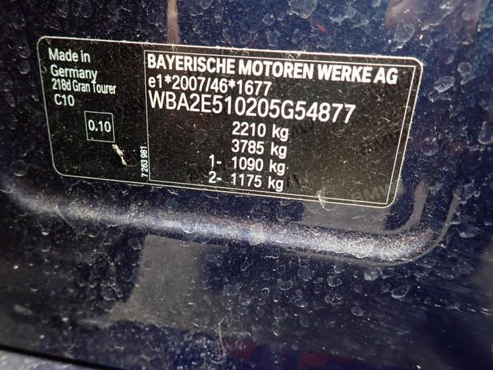 Photo 16 VIN: WBA2E510205G54877 - BMW SERIE 2 GRAN TOURER 