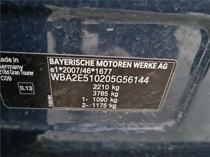 Photo 11 VIN: WBA2E510205G56144 - BMW 2 GRAN TOURER DIESEL 