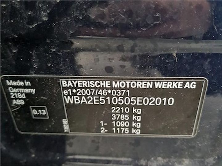 Photo 12 VIN: WBA2E510505E02010 - BMW 2 GRAN TOURER DIESEL 