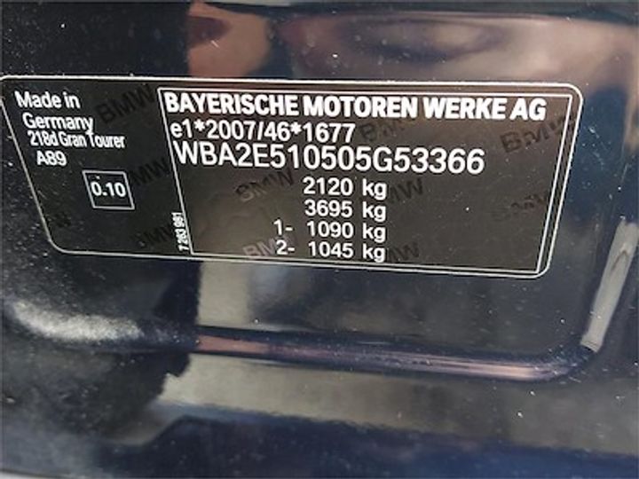 Photo 11 VIN: WBA2E510505G53366 - BMW 2 GRAN TOURER DIESEL 