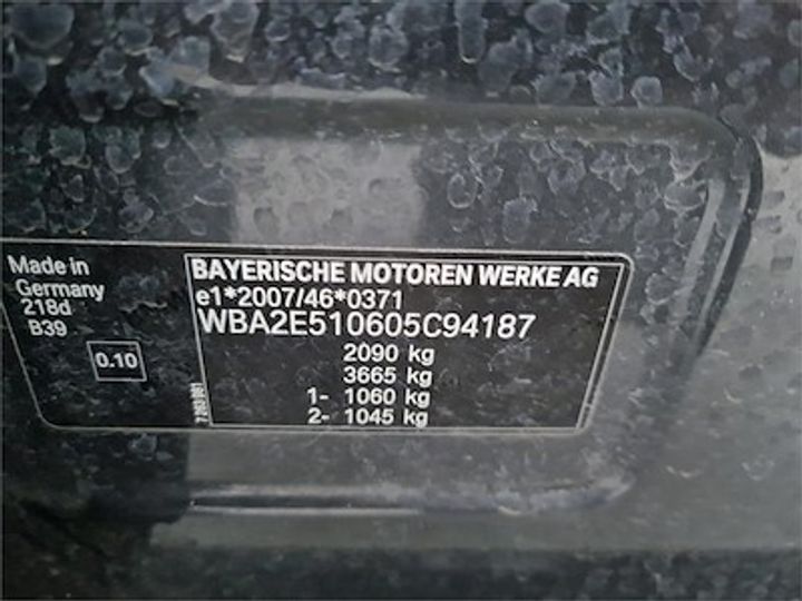 Photo 11 VIN: WBA2E510605C94187 - BMW 2 GRAN TOURER DIESEL 