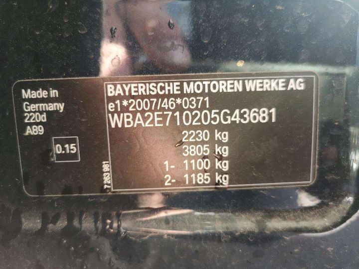 Photo 7 VIN: WBA2E710205G43681 - BMW SRIE 2 GRAN TOURER 