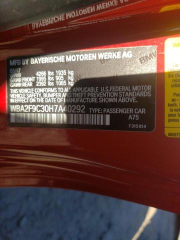 Photo 9 VIN: WBA2F9C30H7A40292 - BMW 230I 