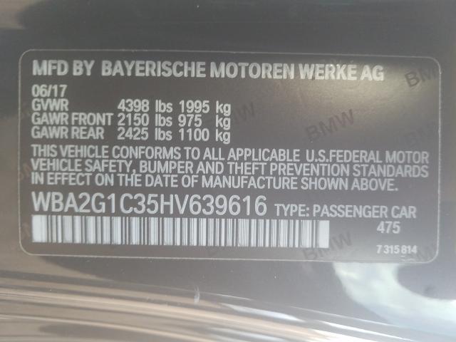 Photo 9 VIN: WBA2G1C35HV639616 - BMW M240I 