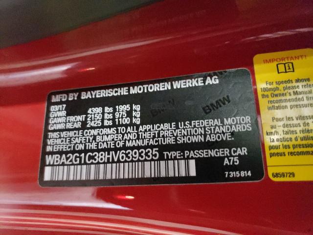 Photo 9 VIN: WBA2G1C38HV639335 - BMW M240I 