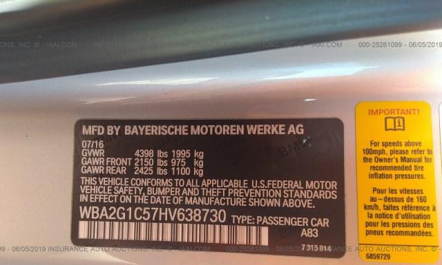 Photo 8 VIN: WBA2G1C57HV638730 - BMW M240I 