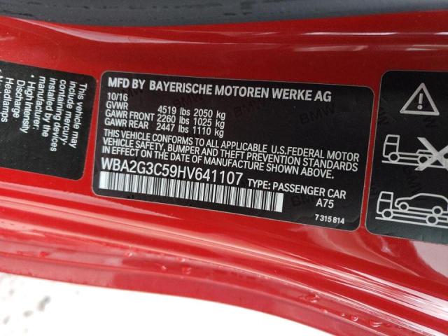 Photo 12 VIN: WBA2G3C59HV641107 - BMW M240XI 