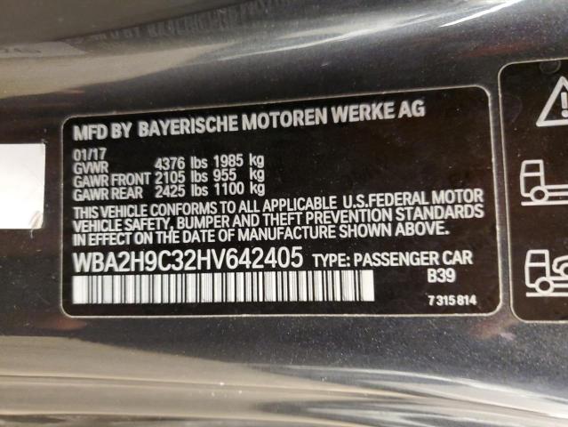 Photo 11 VIN: WBA2H9C32HV642405 - BMW 2 SERIES 