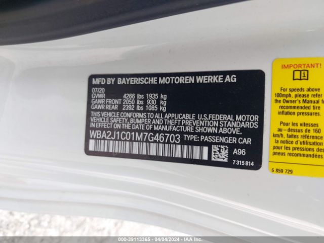 Photo 8 VIN: WBA2J1C01M7G46703 - BMW 230I 