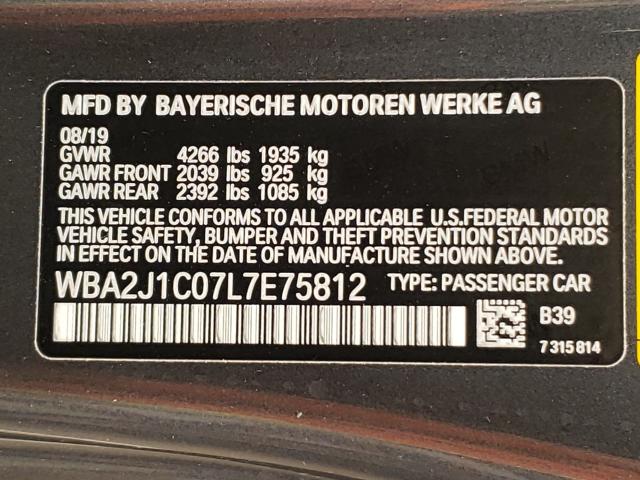 Photo 9 VIN: WBA2J1C07L7E75812 - BMW 230I 