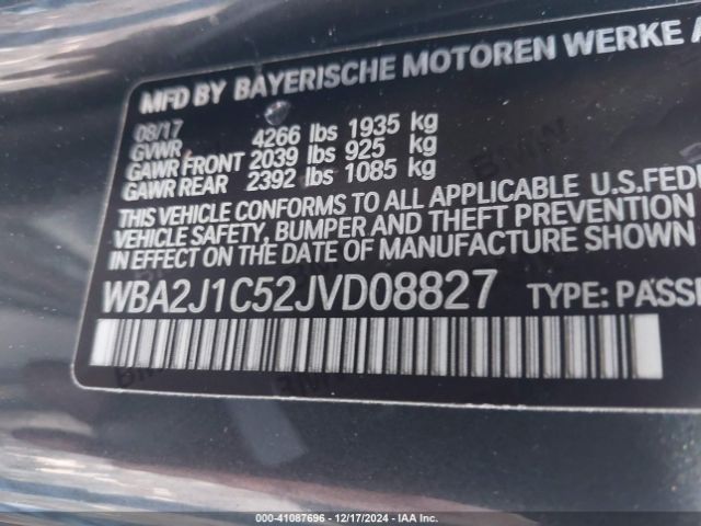 Photo 8 VIN: WBA2J1C52JVD08827 - BMW 230I 