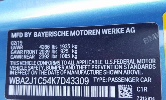 Photo 9 VIN: WBA2J1C54K7D43309 - BMW 230I 