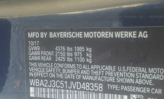 Photo 8 VIN: WBA2J3C51JVD48358 - BMW 230XI 