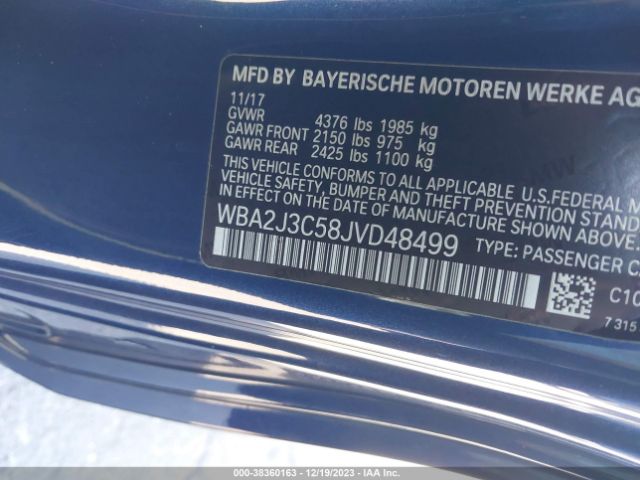 Photo 8 VIN: WBA2J3C58JVD48499 - BMW 230I 