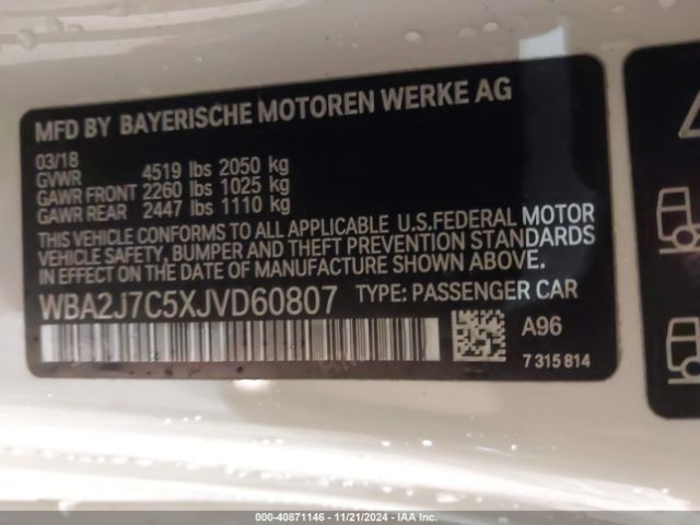 Photo 8 VIN: WBA2J7C5XJVD60807 - BMW M240I 