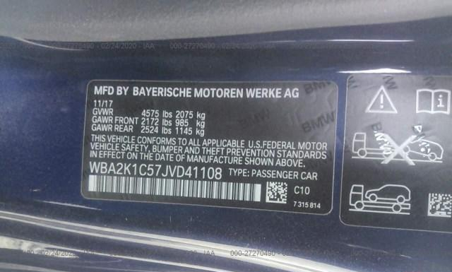 Photo 8 VIN: WBA2K1C57JVD41108 - BMW 230XI 