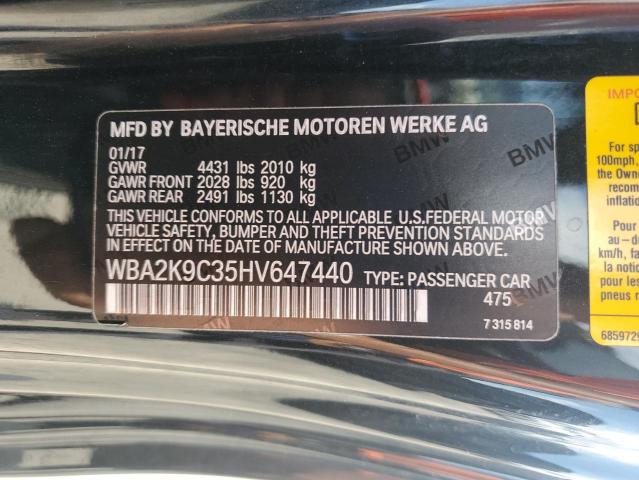 Photo 12 VIN: WBA2K9C35HV647440 - BMW 2 SERIES 