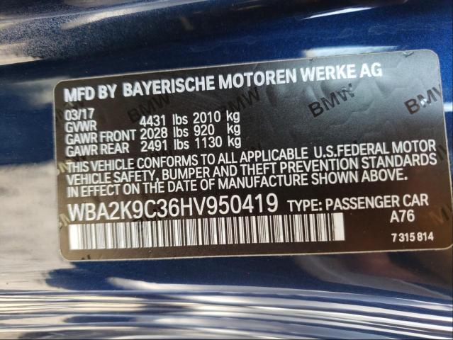 Photo 9 VIN: WBA2K9C36HV950419 - BMW 230I 