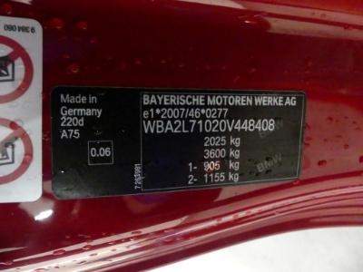 Photo 11 VIN: WBA2L71020V448408 - BMW 2 CABRIOLET DIESEL 