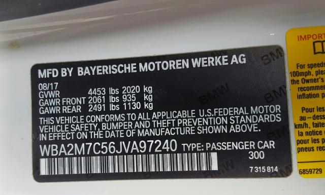 Photo 9 VIN: WBA2M7C56JVA97240 - BMW 230I 