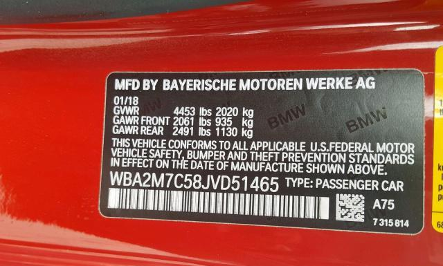 Photo 9 VIN: WBA2M7C58JVD51465 - BMW 230I 