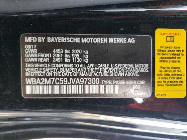 Photo 9 VIN: WBA2M7C59JVA97300 - BMW 230I 