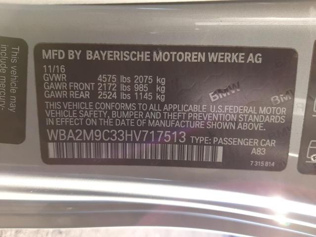 Photo 11 VIN: WBA2M9C33HV717513 - BMW 2 SERIES 