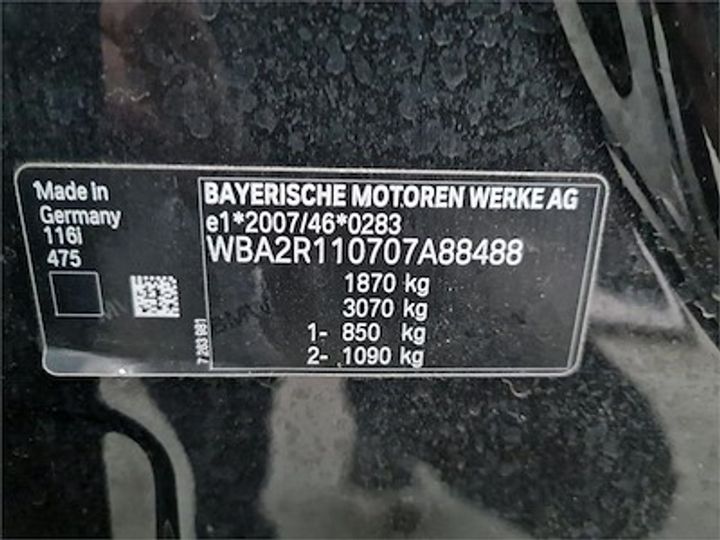 Photo 11 VIN: WBA2R110707A88488 - BMW 1 HATCH - 2015 