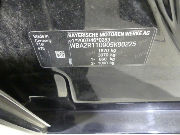 Photo 4 VIN: WBA2R110905K90225 - BMW 1 HATCH 