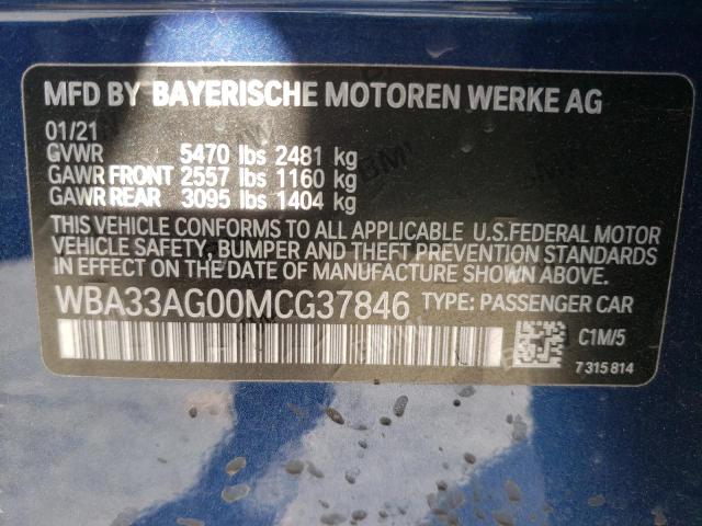 Photo 9 VIN: WBA33AG00MCG37846 - BMW 530XE 